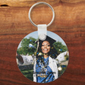 Persoonlijke foto en naam van Afstuderen Sleutelhanger (Voorkant)