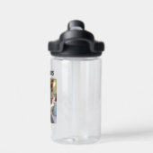 Persoonlijke foto en naam van het kind waterfles (Achterkant)