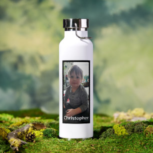 Persoonlijke foto en naam waterfles