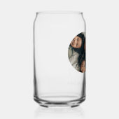 Persoonlijke foto en tekst blikvorm glas (Rechts)