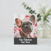 Persoonlijke foto en tekst briefkaart (Staand voorkant)