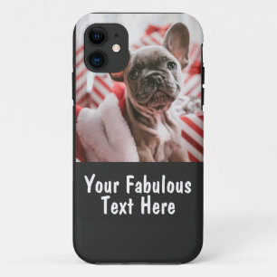 Persoonlijke foto en tekst iPhone 11 hoesje