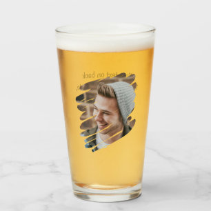 Persoonlijke foto en tekst glas