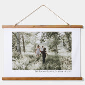 Persoonlijke foto en tekst hangend wandkleed (Voorkant)