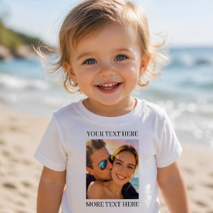 Persoonlijke foto en tekst kinder shirts