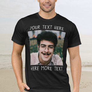 Persoonlijke foto en tekst of naam lelijke grappig t-shirt