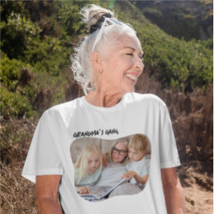 Persoonlijke foto en tekst t-shirt