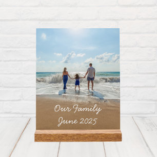 Persoonlijke foto en tekst van de Familie Acryl Bord