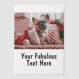 Persoonlijke foto en tekst vellum uitnodigingen