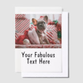 Persoonlijke foto en tekst vellum uitnodigingen (Offset)