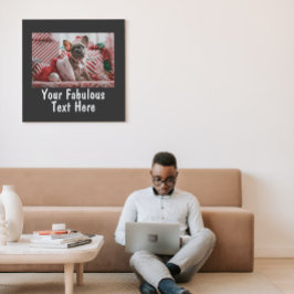 Persoonlijke foto- en tekstafdrukken foto afdruk