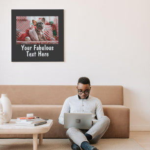 Persoonlijke foto- en tekstafdrukken foto afdruk