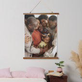 Persoonlijke foto en tekstfoto hangend wandkleed (Slaapkamer)