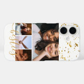 Persoonlijke foto- en tekstfotocollage-vrienden Case-Mate iPhone case (Achterkant (horizontaal))
