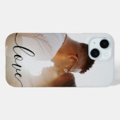 Persoonlijke foto- en tekstfotoliefhebbers Case-Mate iPhone case (Achterkant (horizontaal))