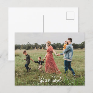 Persoonlijke foto- en teksttemplate feestdagenkaart