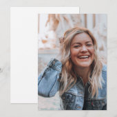 Persoonlijke foto feestdagenkaart (Voorkant / Achterkant)