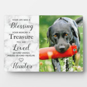 Persoonlijke foto foto foto Dog Keepomwille Memori Fotoplaat (voorkant)