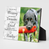 Persoonlijke foto foto foto Dog Keepomwille Memori Fotoplaat (Zijkant)