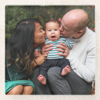 Persoonlijke foto glazen onderzetter