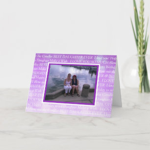 Persoonlijke foto Happy Birthday voor mijn dochter Kaart