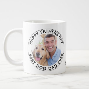 Persoonlijke foto Happy Vaderdag Dog Extra Grote Beker