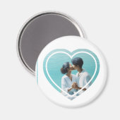 Persoonlijke foto hart magneet (Voorkant / Achterkant)