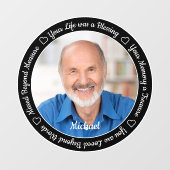 Persoonlijke foto-Herdenking Memorial Raamsticker (Vel)