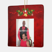 Persoonlijke foto keramisch ornament (Links)