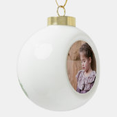 Persoonlijke foto keramische bal ornament (Links)