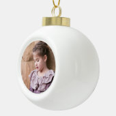 Persoonlijke foto keramische bal ornament (Rechts)