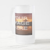 Persoonlijke foto matglas bierpul (Voorkant links)