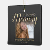 Persoonlijke foto Memorial Keramisch Ornament (Links)