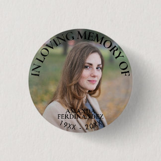 Persoonlijke foto Memorial Ronde Button 3,2 Cm