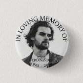 Persoonlijke foto Memorial Ronde Button 3,2 Cm (Voorkant)