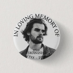 Persoonlijke foto Memorial Ronde Button 3,2 Cm