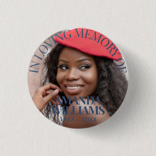 Persoonlijke foto Memorial Ronde Button 3,2 Cm