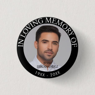 Persoonlijke foto Memorial Ronde Button 3,2 Cm