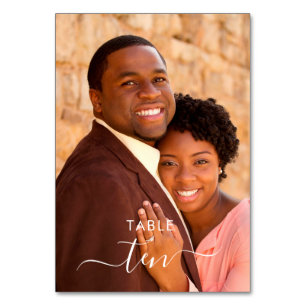 Persoonlijke foto met briefterende bruiloft kaart