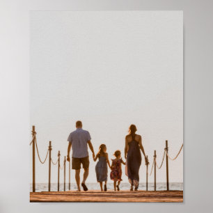 Persoonlijke foto met naam op maat poster