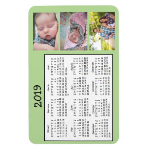Persoonlijke foto-mini Magnet Agenda 2018 Magneet