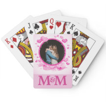 Persoonlijke foto Monogram maakt het roze huwelijk