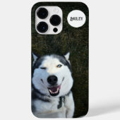 Persoonlijke foto-naam hond monogram aangepast Case-Mate iPhone case (Achterkant)