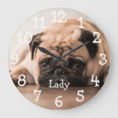 Persoonlijke foto-naam Pet Grote Klok (Voorkant)