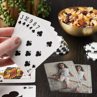Persoonlijke foto op maat pokerkaarten