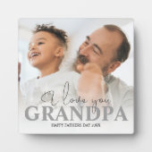 Persoonlijke foto opa fotoplaat (Voorkant)