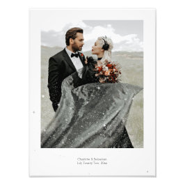 Persoonlijke foto-overlay zilveren sterren foto afdruk