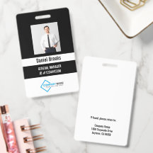Persoonlijke foto personeelslogo badge