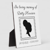 Persoonlijke foto Plaque Fotoplaat (Zijkant)