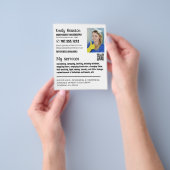 Persoonlijke foto, portier, huishoudster flyer (Hand)